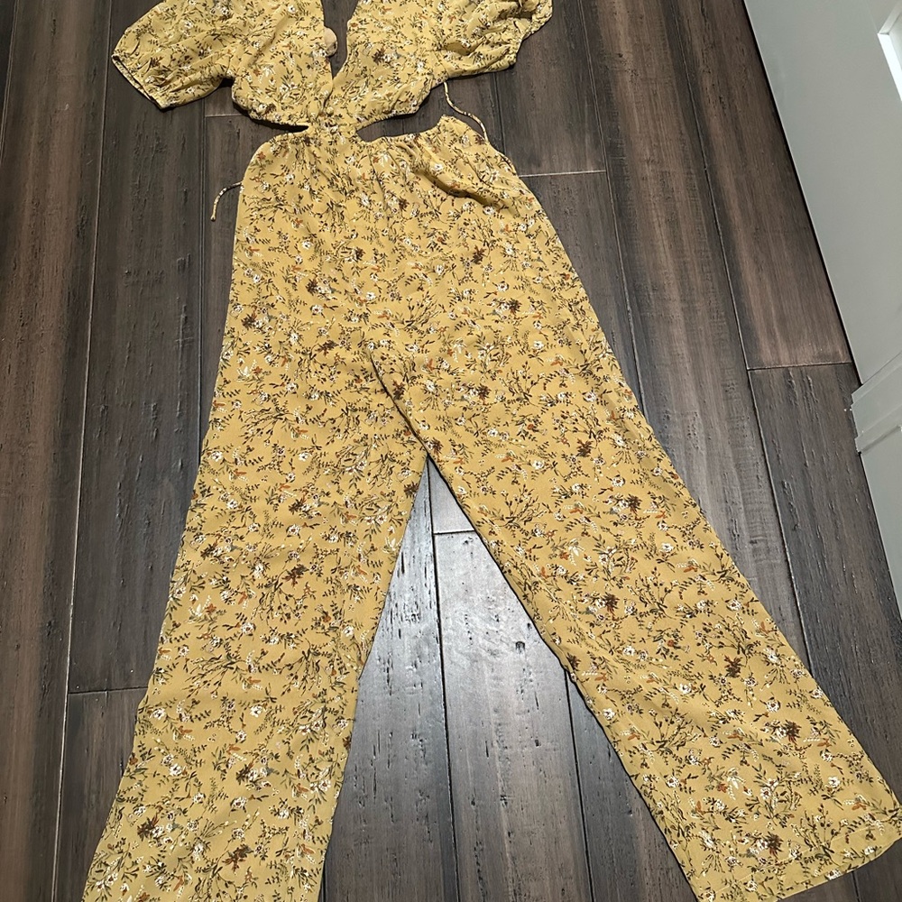 Floral Wide-Leg Pants